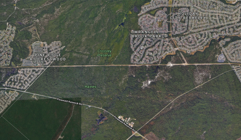 The area where a body was found Oct. 24, 2020. (Credit: Google Maps)
