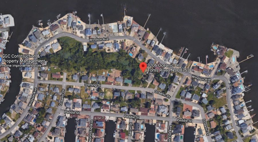 The site where four homes are being proposed in the Windsor Park neighborhood. (Credit: Google Maps)