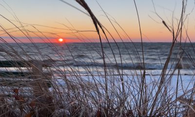 Sunset on Barnegat Bay following the Jan. 7, 2022 snow storm. (Photo: Daniel Nee)