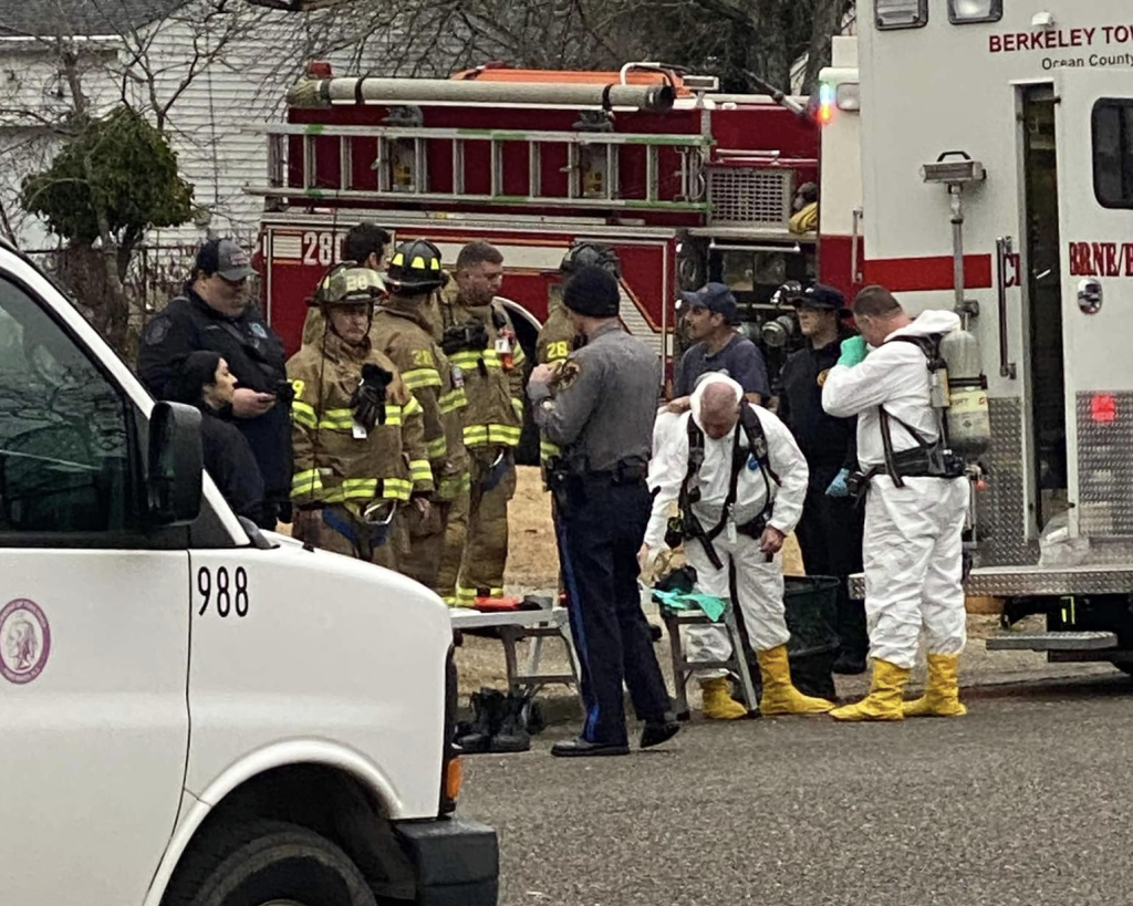 Rabbits are removed from a Toms River home, Jan. 29, 2023. (Credit: Twitter/News12NJ)