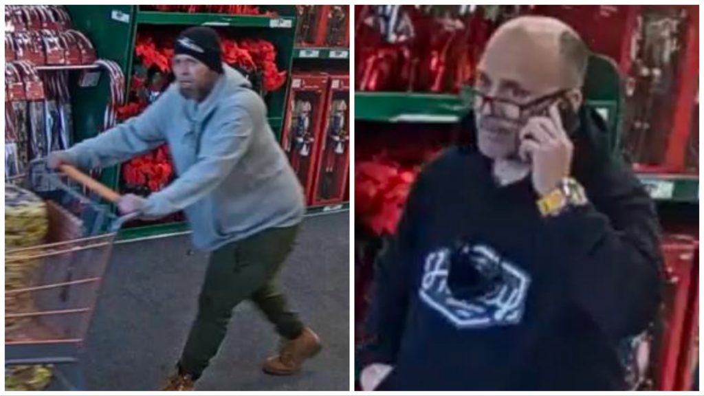 Suspects in the robbery of a Home Depot store in Toms River, N.J., Dec. 6, 2023. (Photo: TRPD)