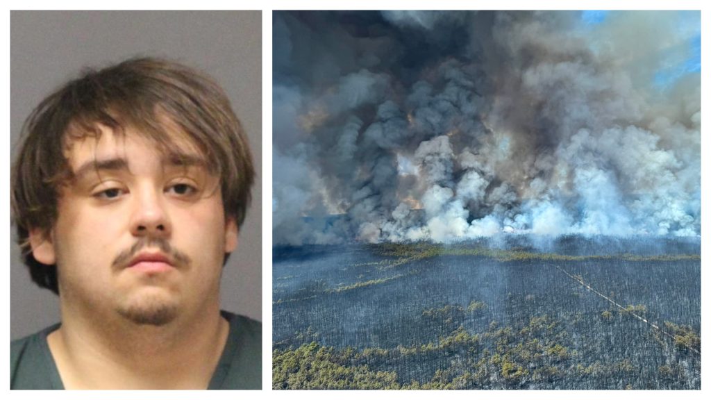 The Jones Road fire, April 2025. (Credit: NJDEP/ X)
