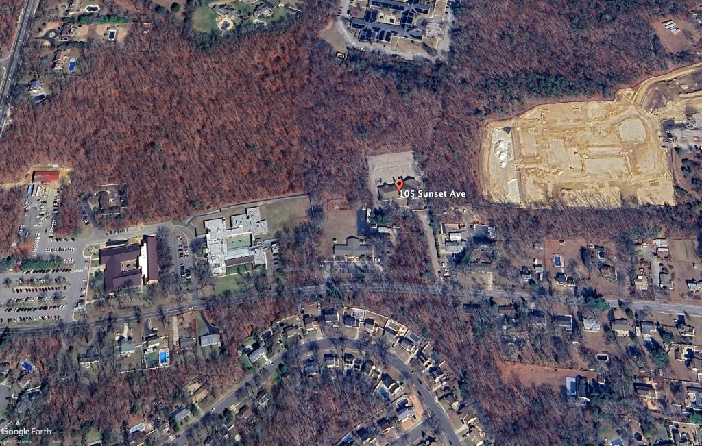 The location of a proposed private school in Toms River, N.J. (Credit: Google Maps)