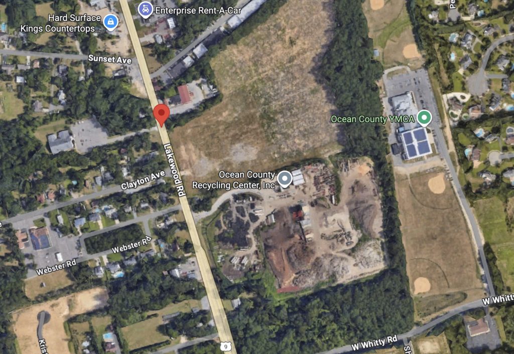 The parcel at 1515 -1533 Lakewood Road. (Credit: Google Earth)