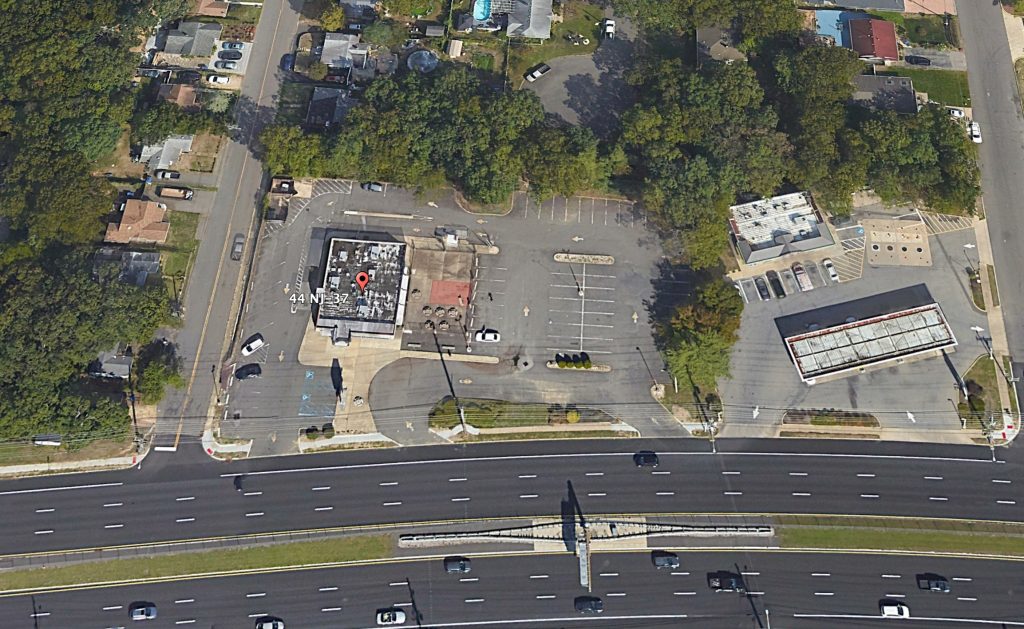 The Burger King restaurant at 44 Route 37. (Google Earth)