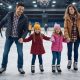 A family skates at the Winding River ice rink. (Photo: Toms River Township)